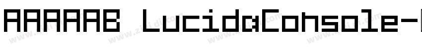 AAAAAB LucidaConsole字体转换
